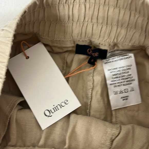 Quince Sz S European Linen Wide Leg Pants Driftwood NWT - Picture 3 of 10